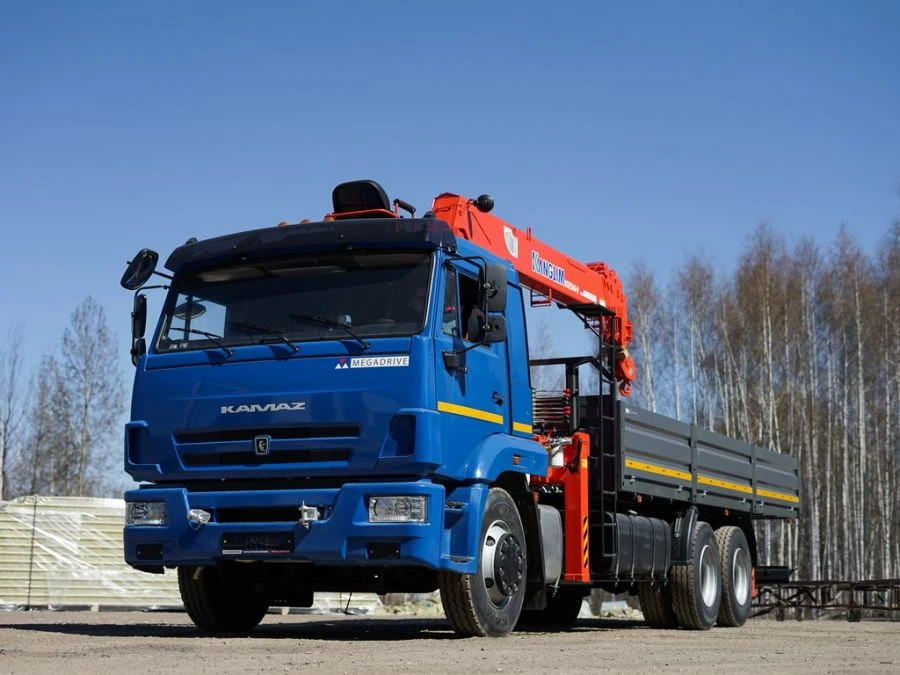 Multi-functional Hydraulic Crane Truck KMA Based on KAMAZ 65117 Model 64K02N-UE