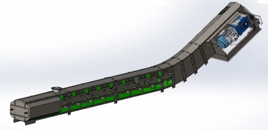 Horizontal Scraper Conveyor for Bulk Materials CSCC-120