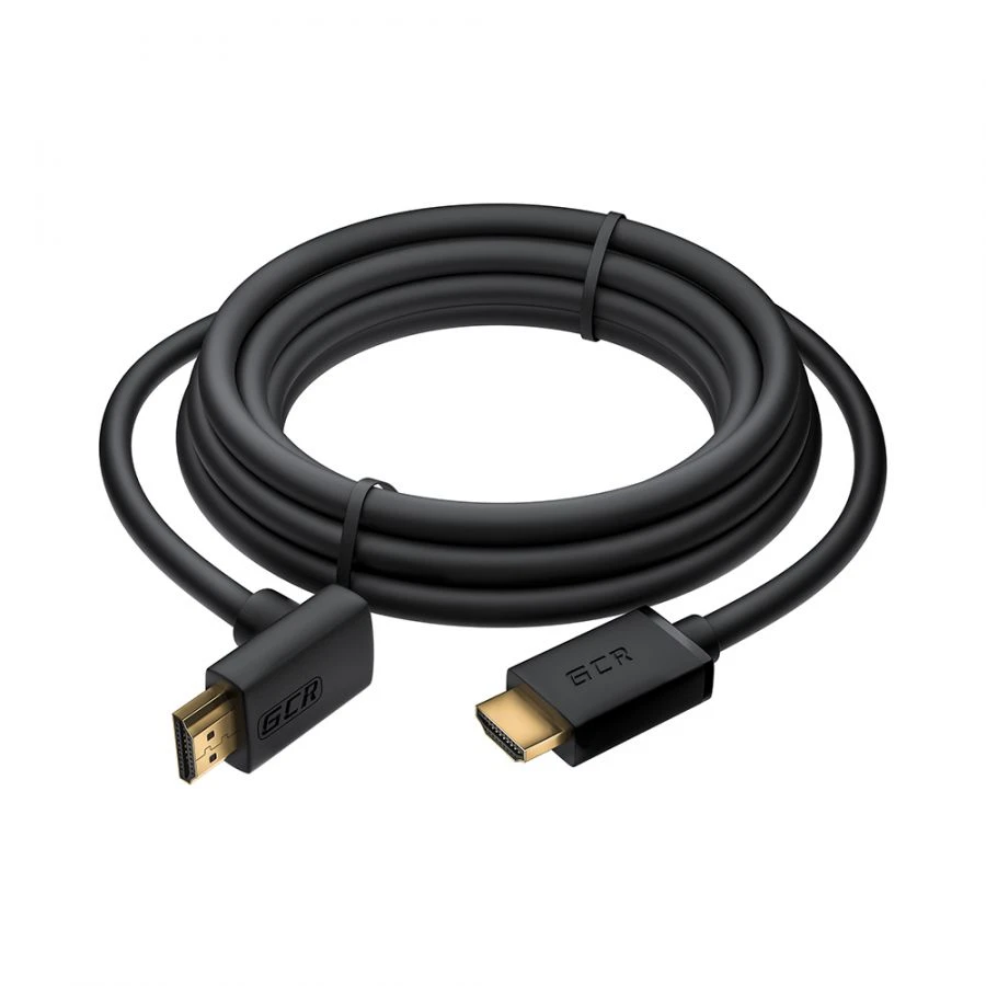 كابل HDMI عالي الجودة v2.0 مع موصل زاوي، موديل GCR-HMAC4