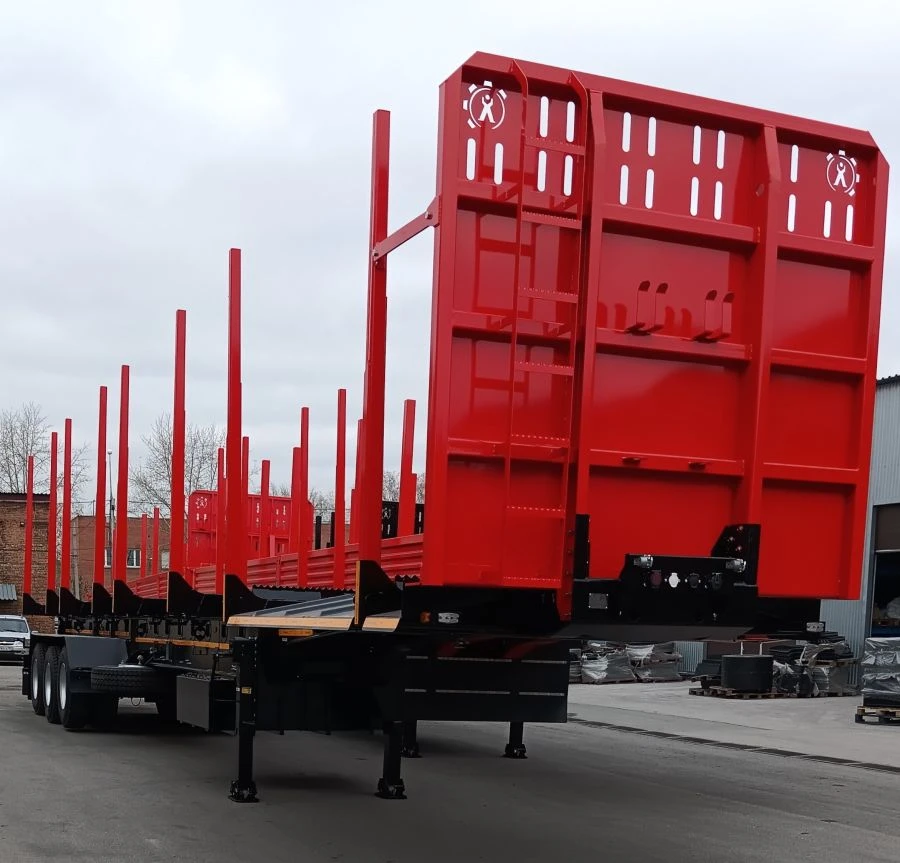 Semi-Trailer 98134V with Load Space Frame, Cones, and Front Shield