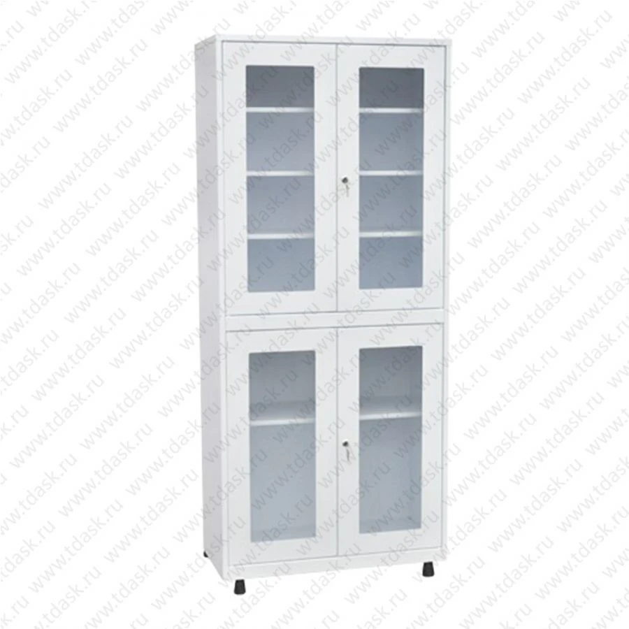 Metal Storage Cabinet with 3 Shelves, Model ШМСС.02.00