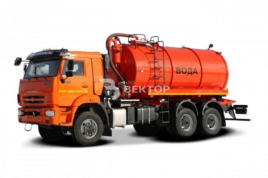 Oil and Gas Condensate Collection Tank AKN/AKNS 4680A4-30 on KAMAZ 65111-A5, 65111-50
