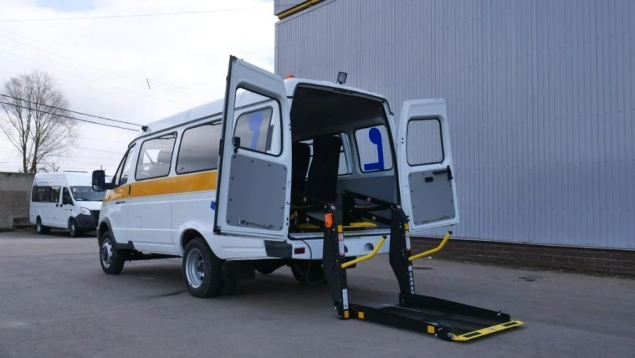 Wheelchair Accessible Bus IAЦ-1767М3 on Sobol Base 27527