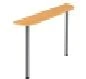 Table Extension for Public Spaces, Model SPRM3.16