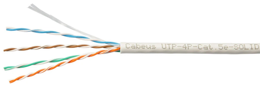 كابل اتصال متماثل لأنظمة النقل الرقمية Cabeus U/UTP الفئة 5e