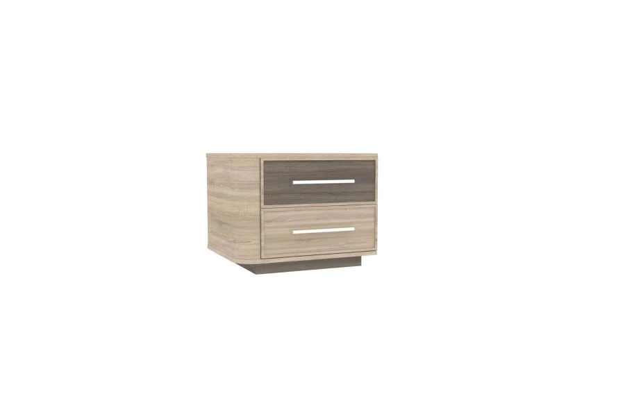 Bruna LD 631040.000 Nightstand (Dark Sonoma Oak/Light Sonama Oak)