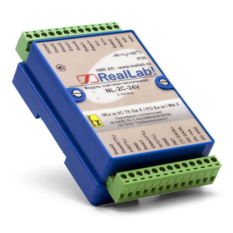 Intrinsically Safe Pulse Counter/Frequency Meter NL-2C-24V