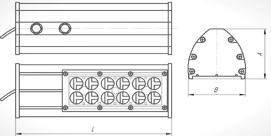 LED Street Light DKU URAL-SP 08-040-50-Sh1 UHL1