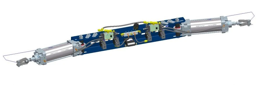Pneumatic Door Actuator for Vehicles 40M2R63/116T1B012
