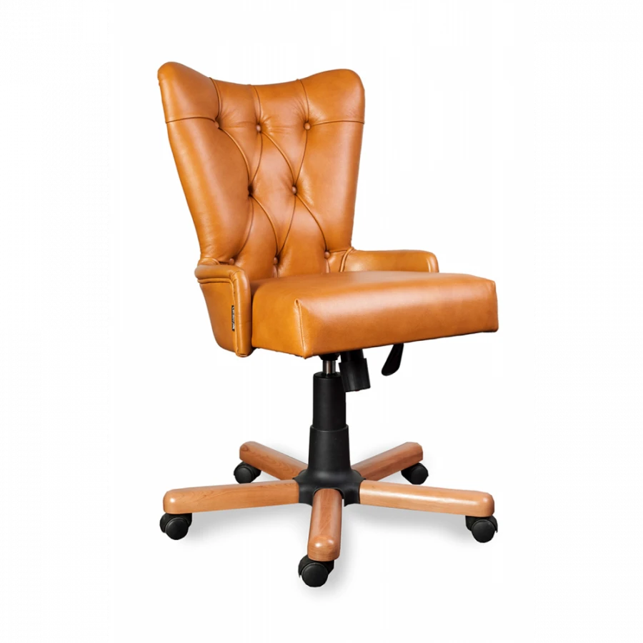 Elegant "Joy" Chair with Soft Seat and Curved Back