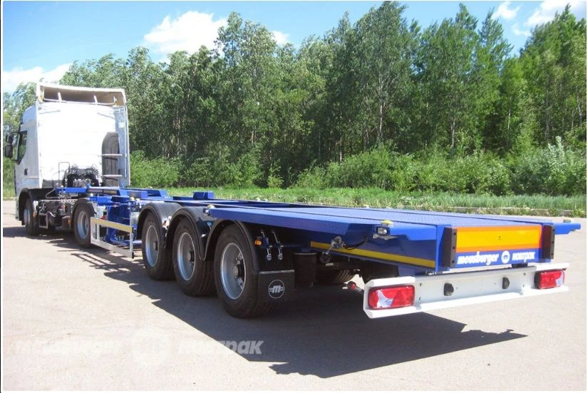 شبه مقطورة لنقل الحاويات ثلاثية المحاور SW-345G