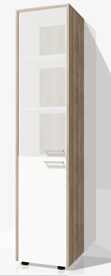 Magna Narrow Combined Glass Cabinet, Art. MSHUNS 02
