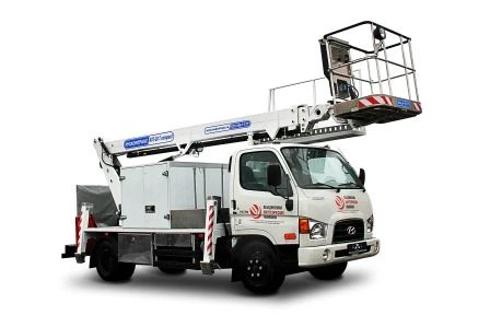 منصة العمل الهوائية الهيدروليكية المدمجة HYUNDAI-78 بارتفاع 19م 80/250/300كجم