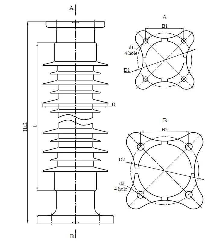 عازل دعم عمود مع غلاف حماية OCK 10-110-G01-3