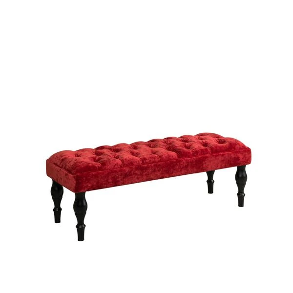 Soft Bench with Wooden Frame