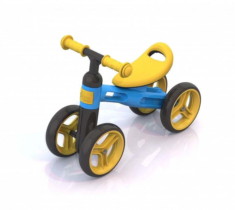 Nordic Plastic Balance Bike (Yellow-Blue)