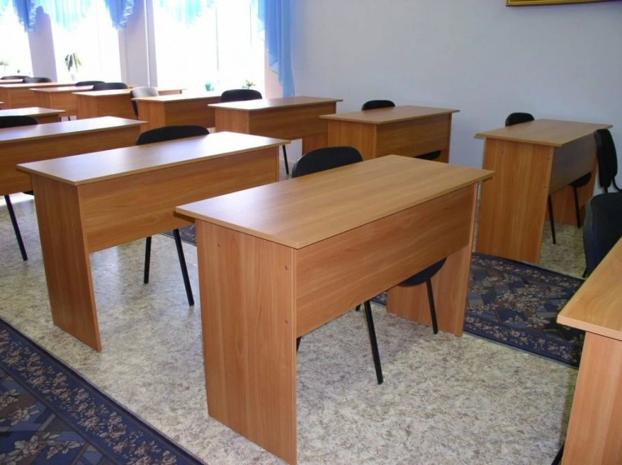طاولة خشبية للمؤسسات التعليمية 600x1200x750 مم النموذج س-4
