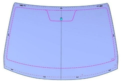 Automotive Windshield for FB Vehicle Type S032DLFWDG1TY