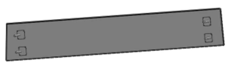 Left Rear Stand S.21Р-10.30.240-001 for Tram Cars
