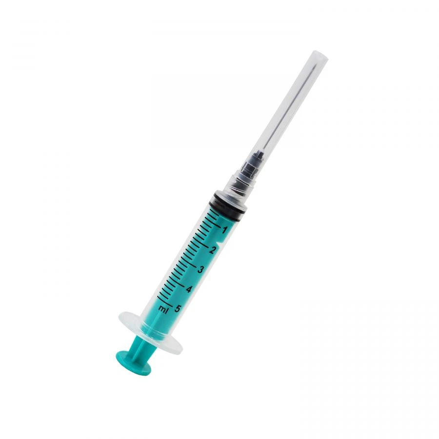 5ml Sterile Single-Use Injection Syringe with Needles - Luer Lock
