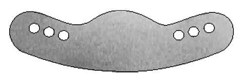 Flat Perforated Metal Matrix for Seal Modeling No. 1.331(5)