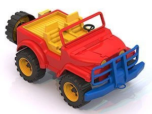 Off-Road Jeep Toy with Enhanced Wheels and Strong Bumper (Set of 14)