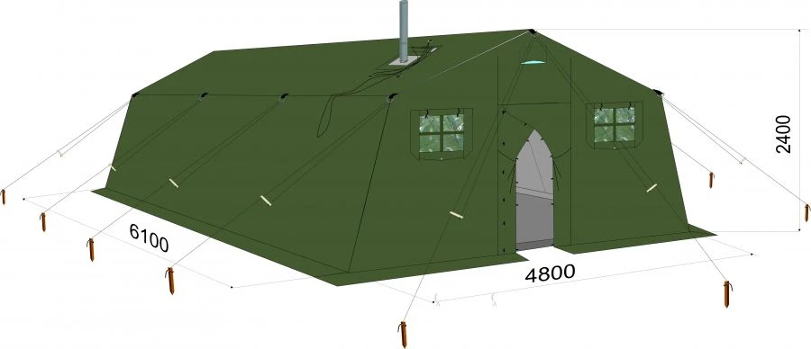 M-10 Frame Tent for All-Season Military Use