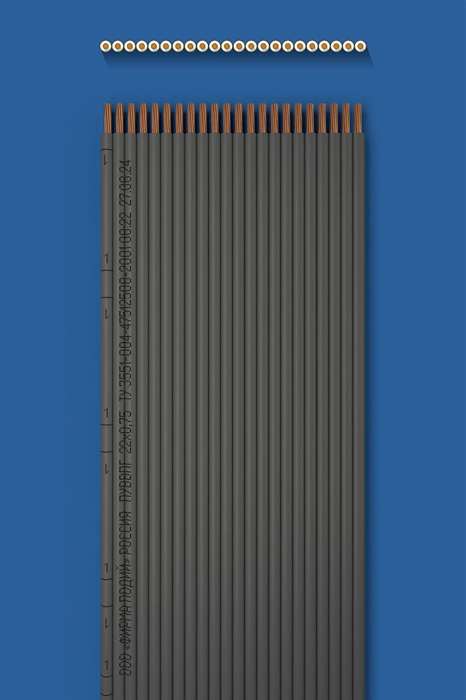 كابل تثبيت مسطح مع عزل مزدوج PUVVP 22x0.75