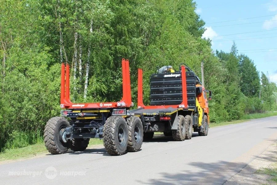 مقطورة نقل الأخشاب ذات المحورين ZH-224DS