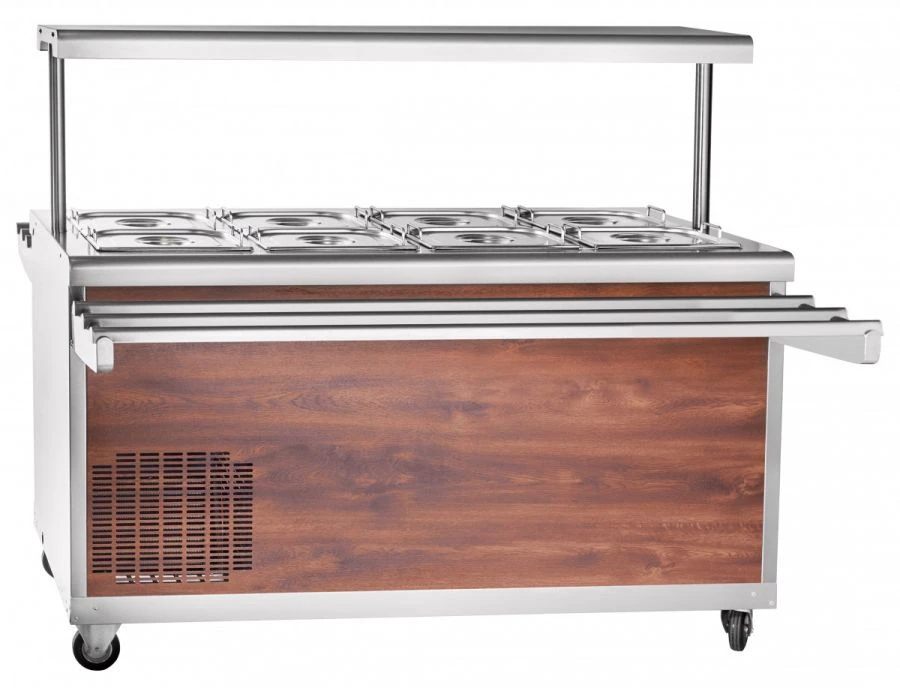 High-Temperature Refrigerated Display Showcase with Neutral Cabinet PVV(N)-70PM-01-NS