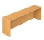 Table Shelf for Public Spaces, Model PLB1.14