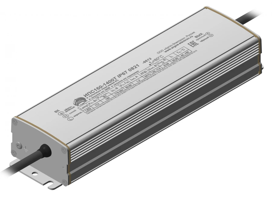مصدر طاقة LED مقاوم للماء IPS160-1400T IP67 0821