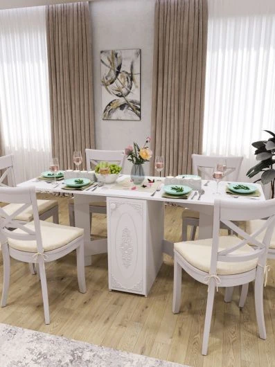 Custom Wooden Dining Table for Dining Room and Living Room