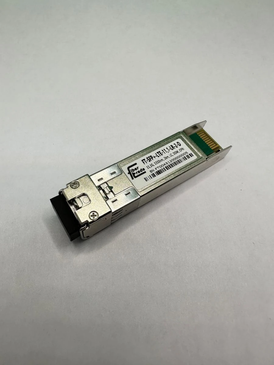 جهاز الإرسال والاستقبال البصري SFP+ لنقل البيانات حتى 11.1 جيجابت/ثانية FT-SFP+-LTE-11,1-LR-2-D