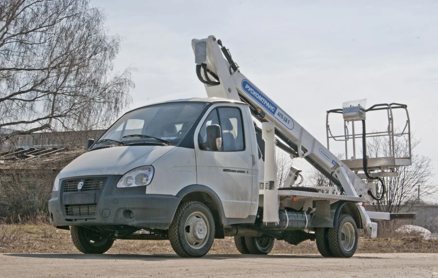 Telescopic Aerial Work Platform AGP-18T GAZ-33027 17.5M 80/250KG 9.5/6.4M