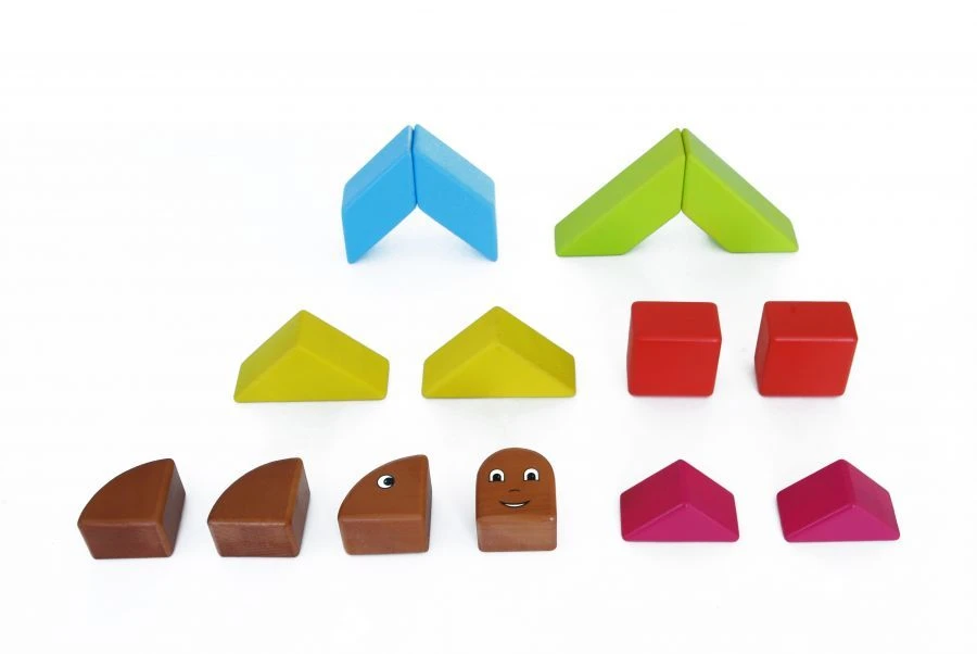 لعبة البناء الخشبية المغناطيسية للأطفال - سبيكو