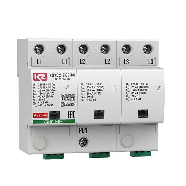 جهاز حماية من الزيادات المفاجئة K2R SV25-230 3+0 S، رقم الكاتالوج R123 030