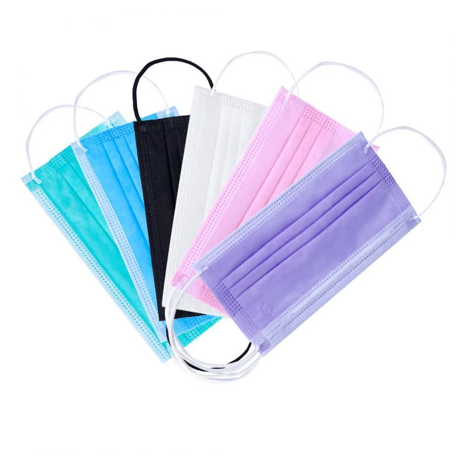 Non-Sterile Disposable Three-Layer Medical Mask with Ear Loops
