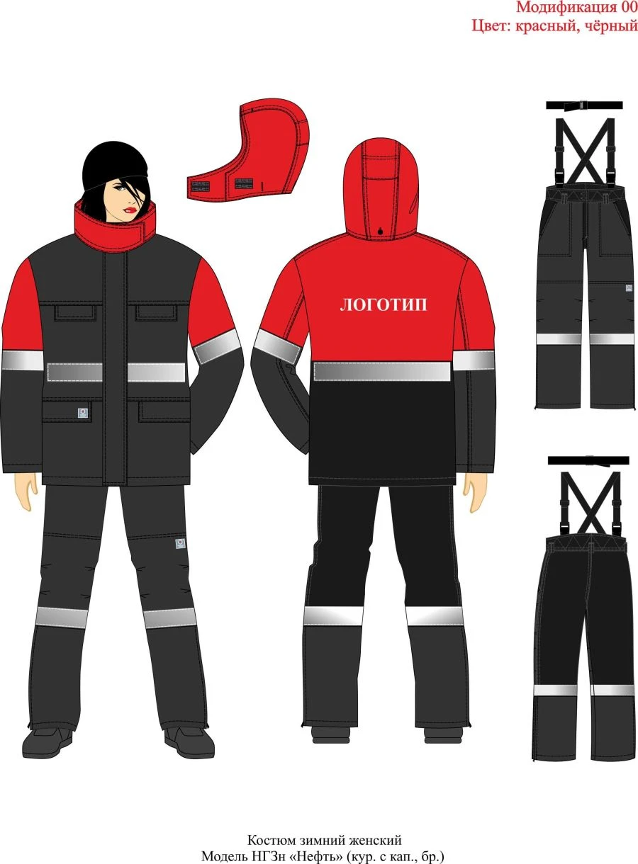 Women's Protective Suit for Short-Term Flame Exposure and Heat Radiation