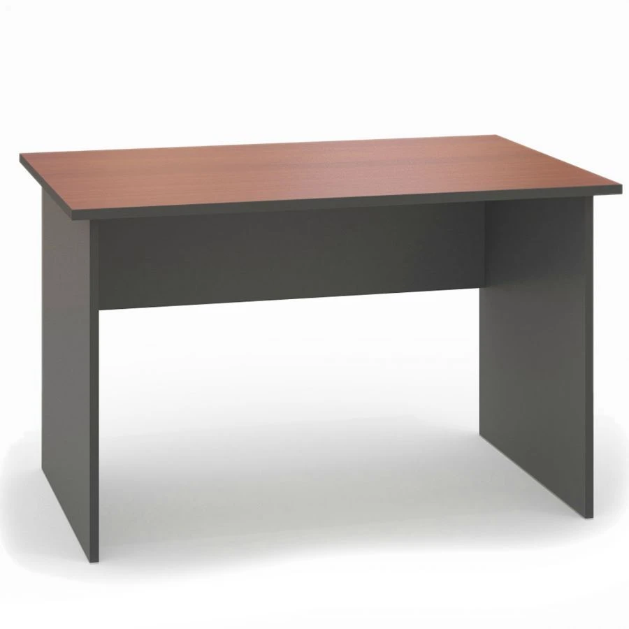 Office Desk E12 from "Strategy" Furniture Set in 2 Textures: N.Milano and Grey