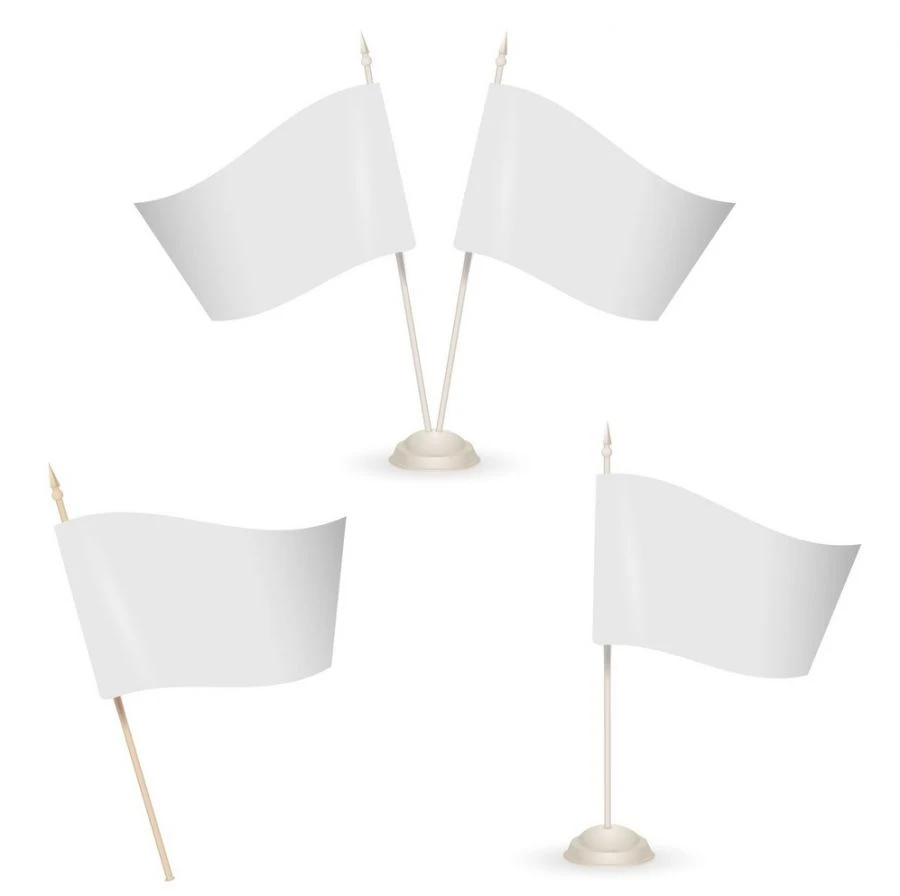 Desk Flags Custom Sublimation and Screen Printed Decorative