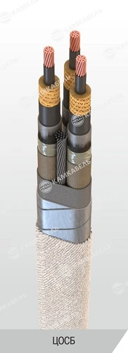 Power Cable with Copper Conductors and Paper Insulation, 35 kV - COSB Model