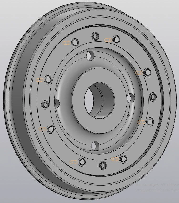 VKS-71-2022.000 Suspended Wheel for Efficient Load Distribution