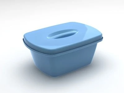 Polymer Container with Perforated Bottom and Lid for Pre-Sterilization Cleaning and Disinfection