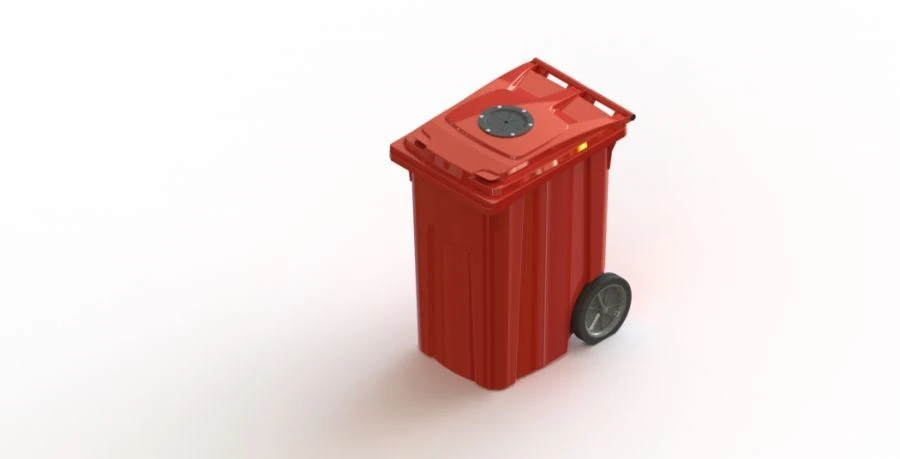 Mobile Waste Container 360L Model Art.28.C82.V/1