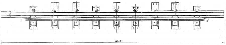 Cross Rail with Counter Rail for Switches Project 2764.05.000-01