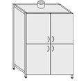 Chemical Reagents Storage Cabinet Metal 0.8/1mm thickness SHK-6(m)