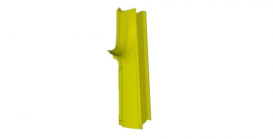 Side Rear Partition Panel for Driver's Compartment (Component 529220-7802454-60)