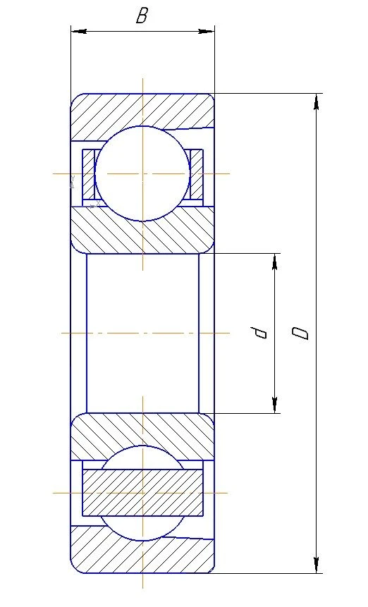 محمل كروي 6-46304Р-ЕТУ 100/3