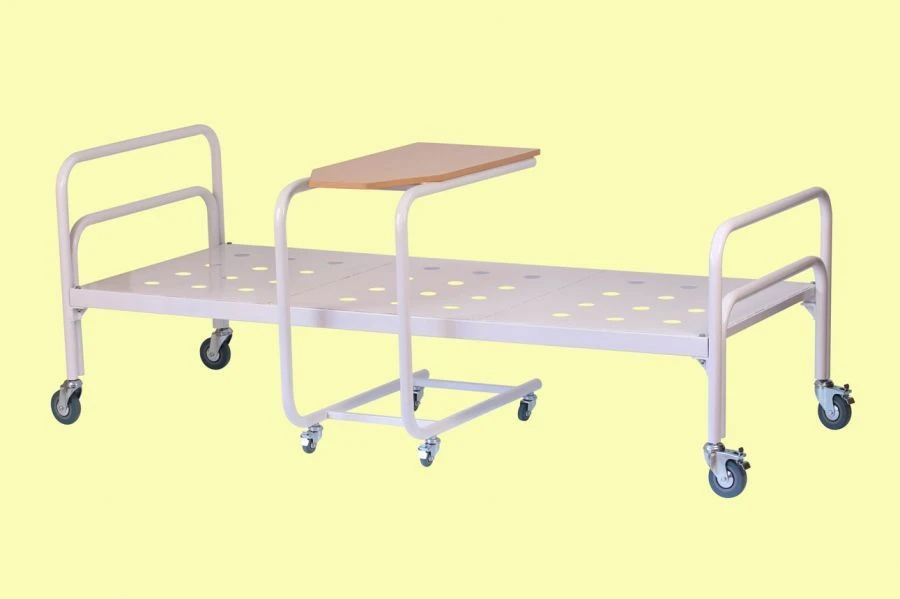 سرير مستشفى قابل للطي على عجلات